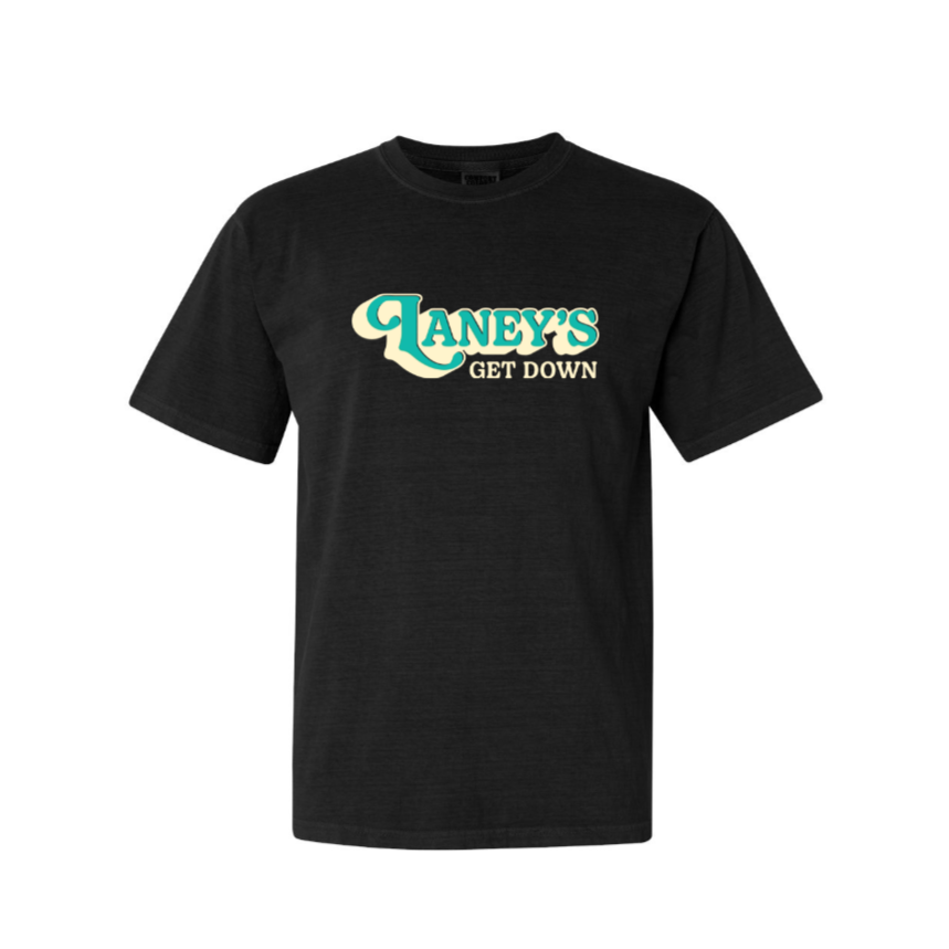 "Kansas City Gets Down At Laney's" Black Comfort Colors Tee