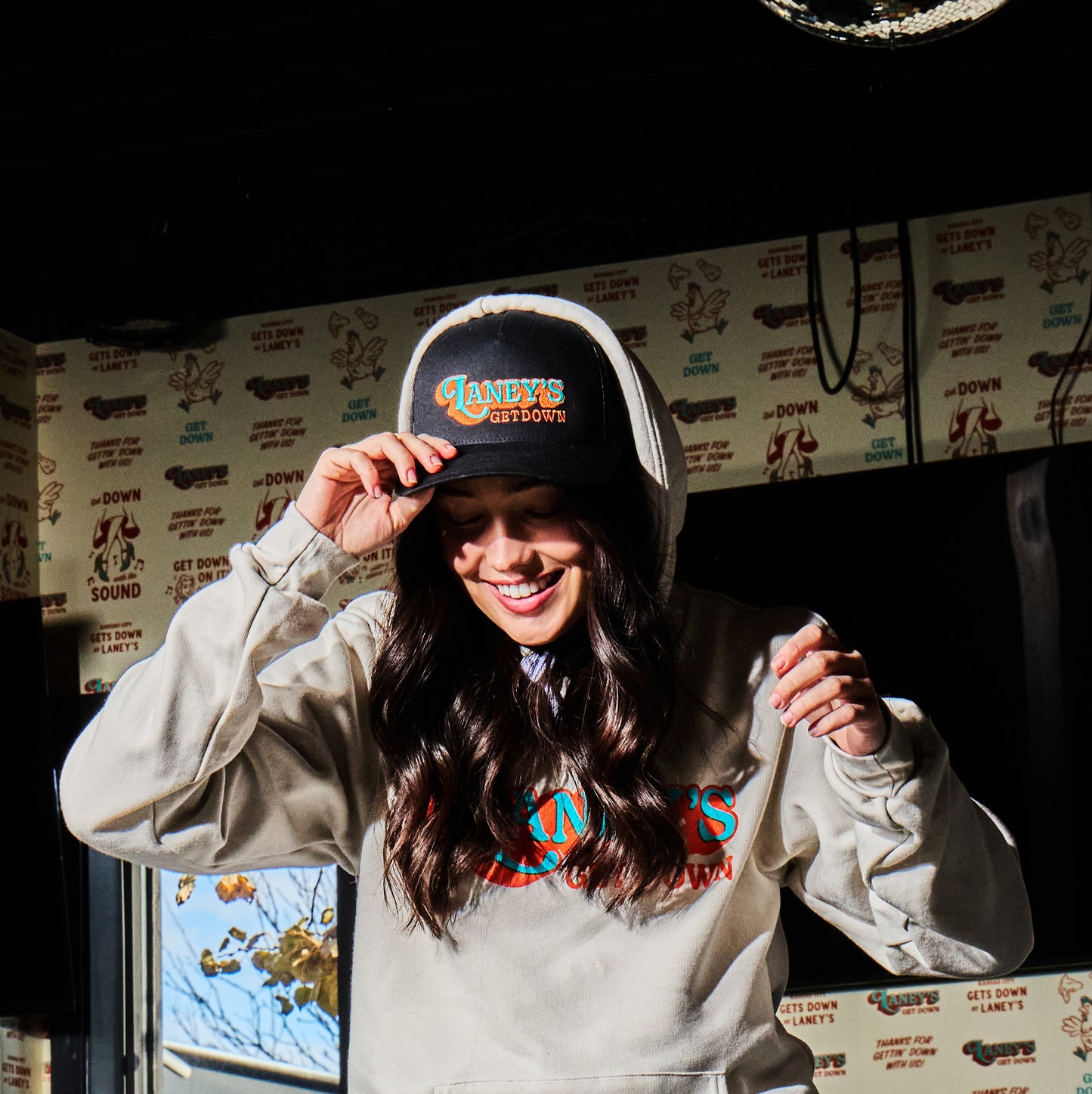 Laney's Get Down Black Trucker Hat