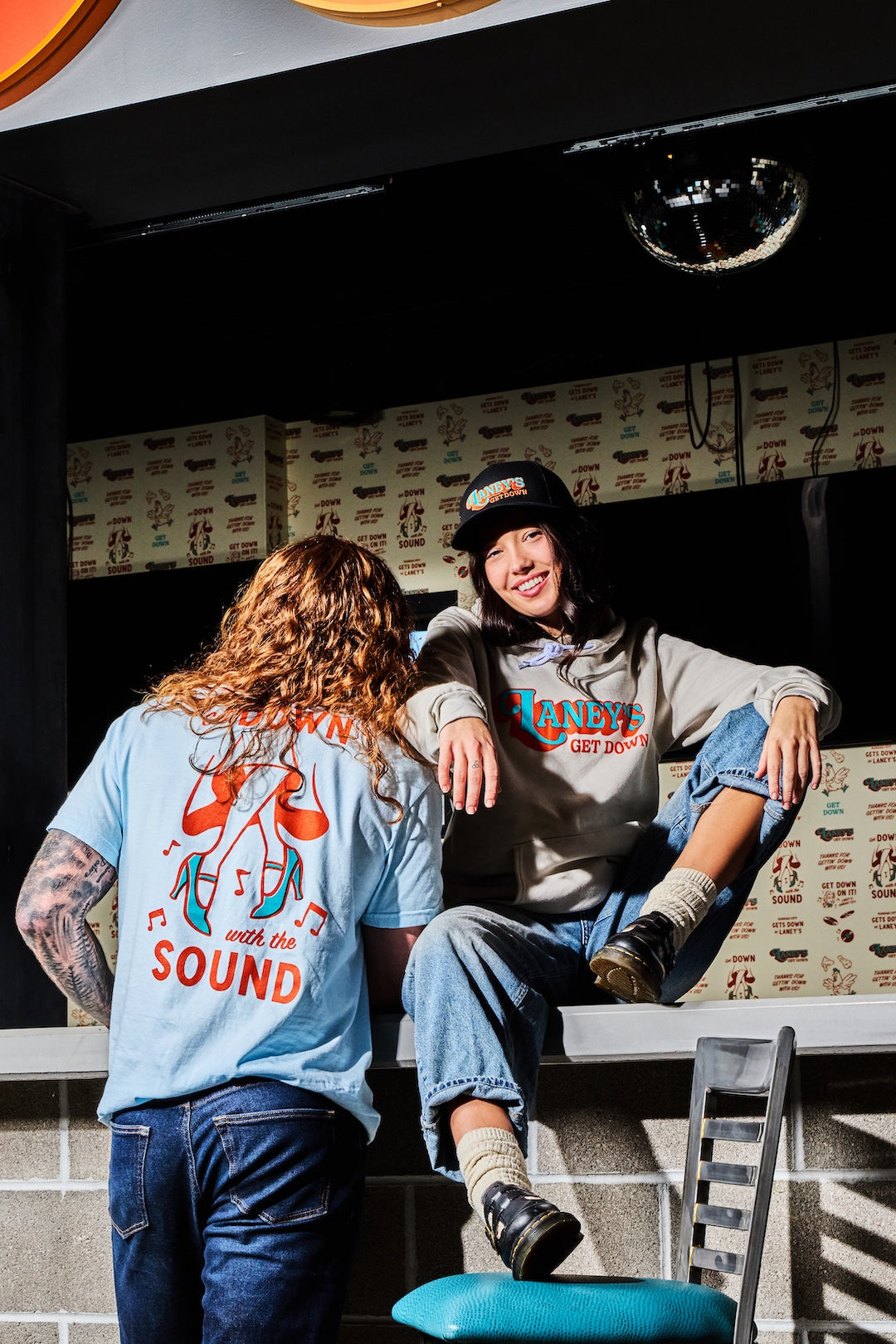 "Get Down With The Sound" Chambray Comfort Colors Tee