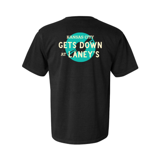 "Kansas City Gets Down At Laney's" Black Comfort Colors Tee